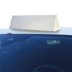 Car Roof Sign "Coro", neutral, white, 2 piece 