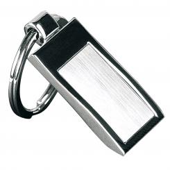 Key Fob, metal, chrome plated 