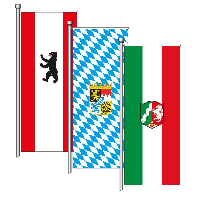 Flags of the German federal states 150x400