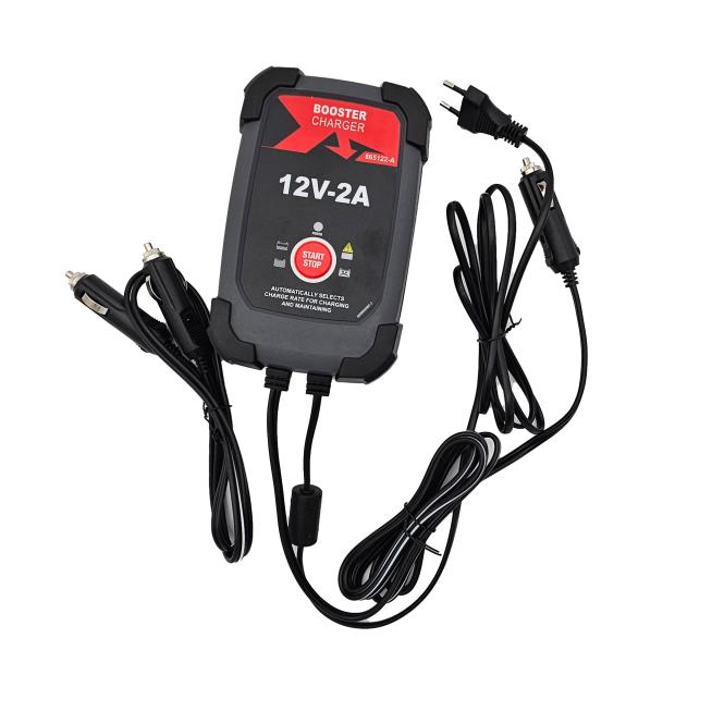 Charger 12 V/2A f. Booster w. cigarette lighter