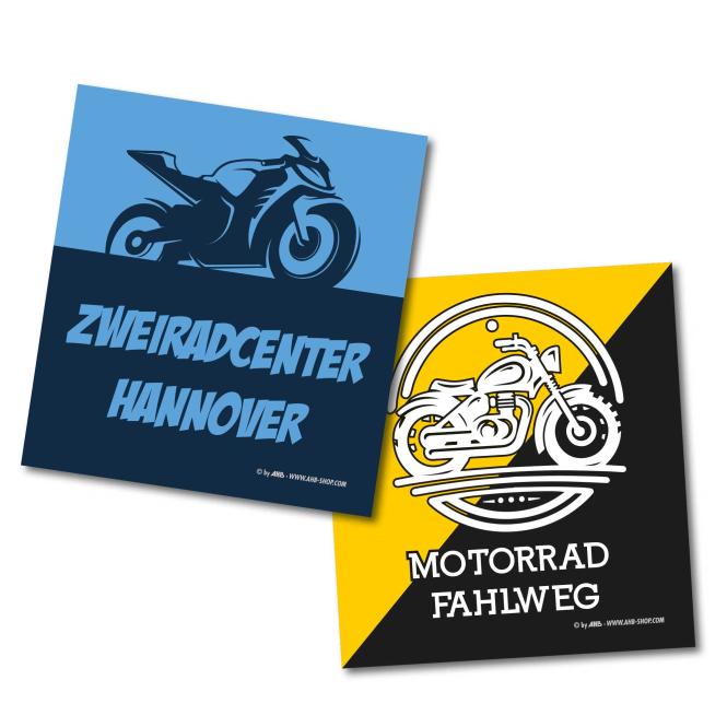 Werbeschilder „Miniletter für Motorräder“*