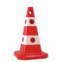 Traffic Cone, large reflectors, red, add. foot