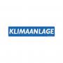 Miniletter "Klimaanlage", blau/weiß